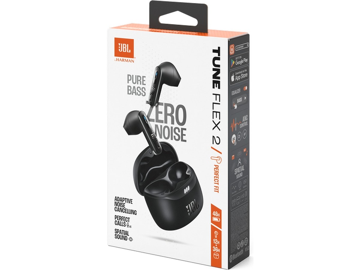 JBL Tune Flex 2 trådløse ørepropper, In-Ear (Svart) Ørepropper