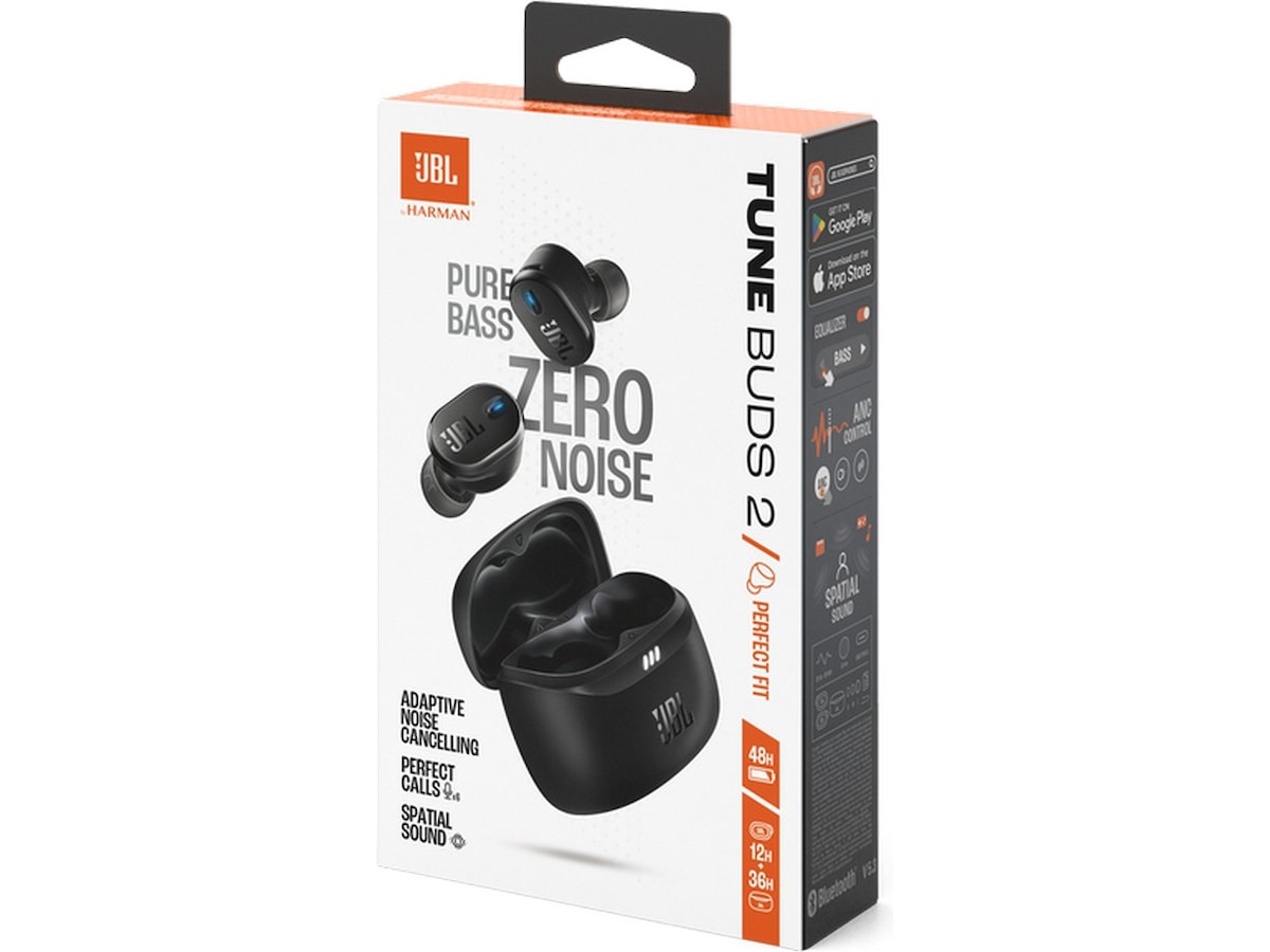 JBL Tune Buds 2 trådløse ørepropper, In-Ear (Svart) Ørepropper