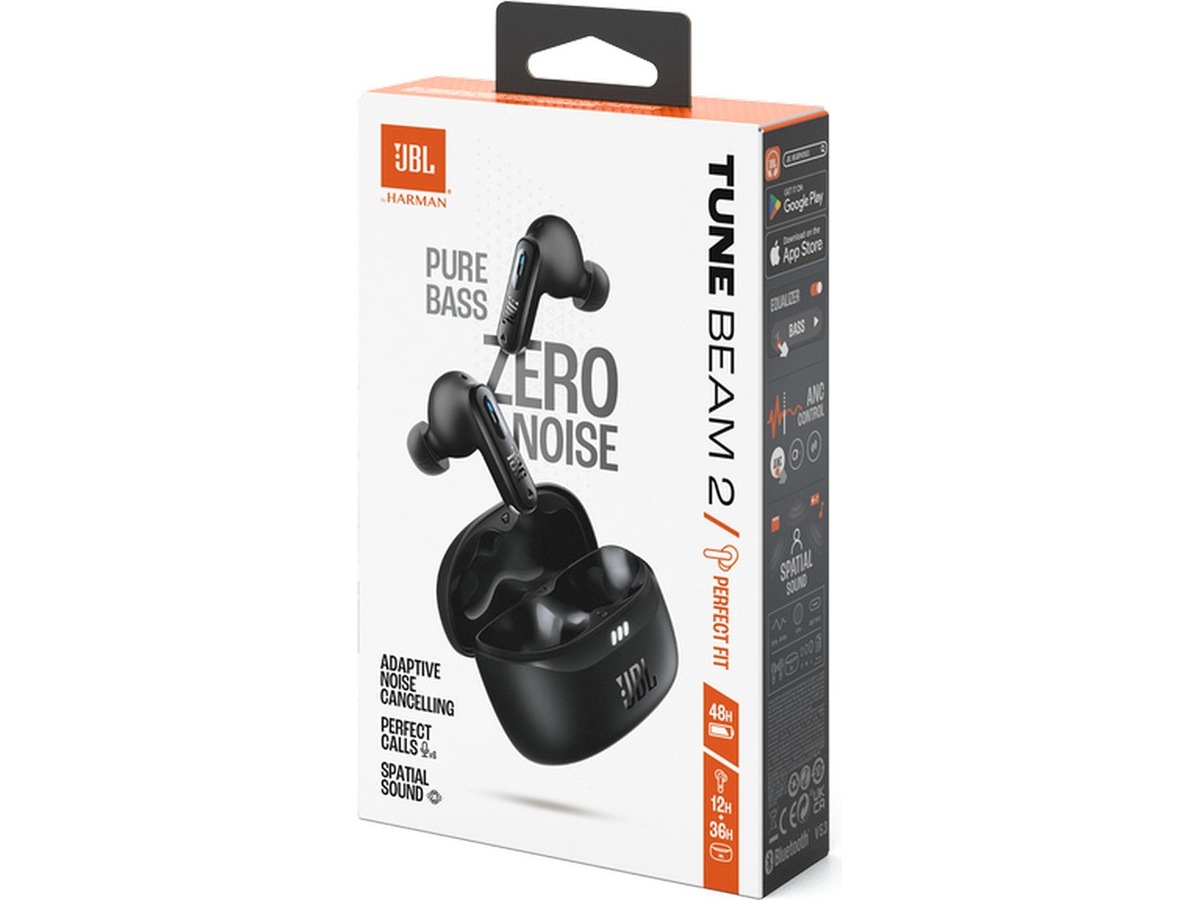 JBL Tune Beam 2 Trådløse Ørepropper (svart) Ørepropper