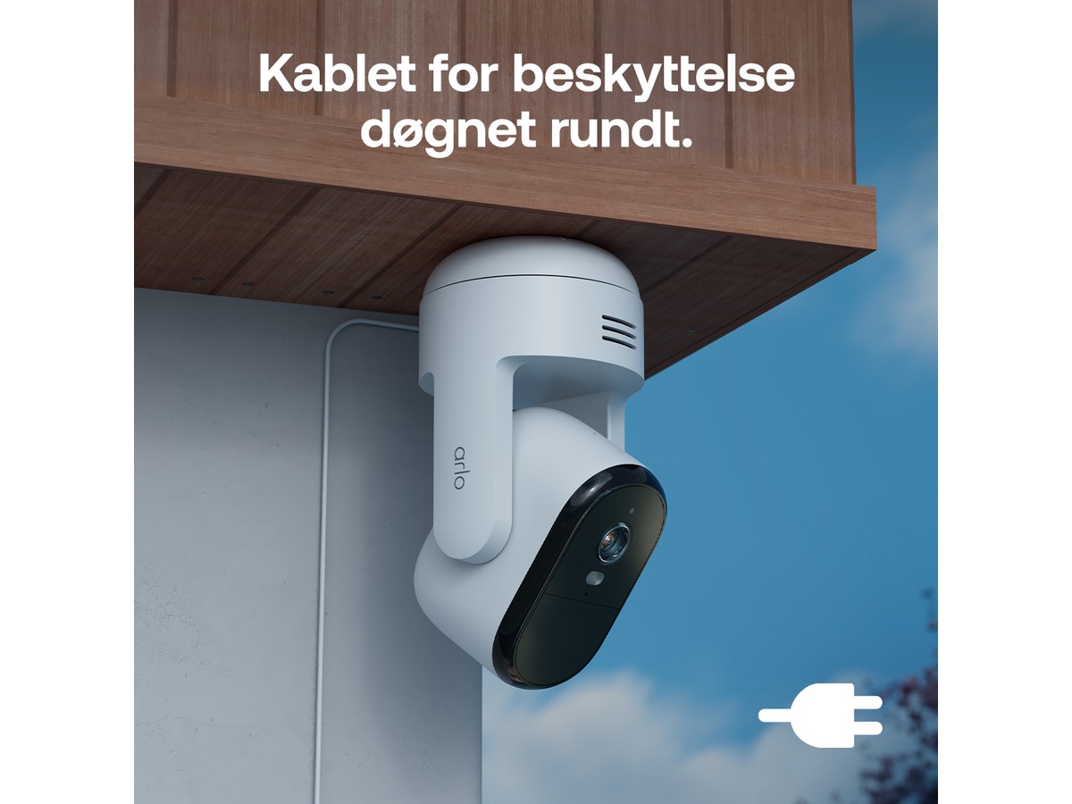 Arlo Essential 3 HD PTZ utendørs overvåkningskamera 2-pack Overvåkningskameraer