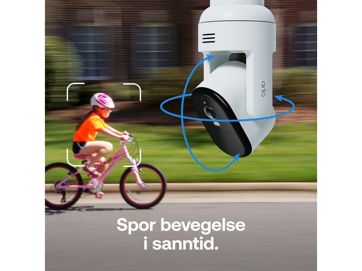 Arlo Essential 3 HD PTZ utendørs overvåkningskamera 2-pack Overvåkningskameraer