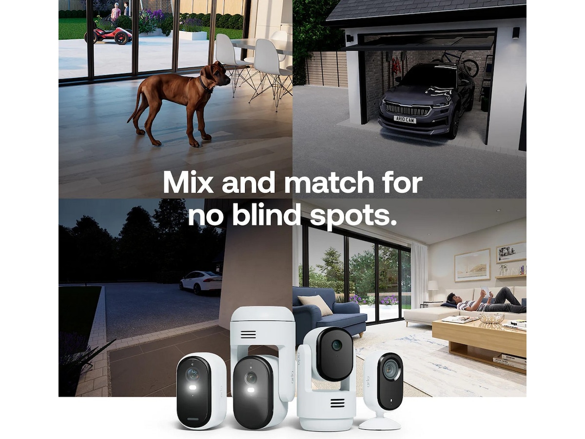 Arlo Essential 3 2K overvåkningskamera 2-pack Overvåkningskameraer