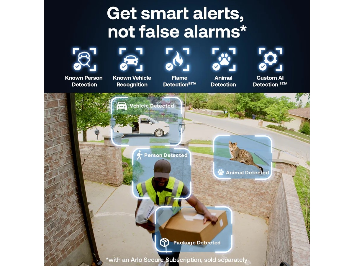 Arlo Essential 3 2K overvåkningskamera 2-pack Overvåkningskameraer