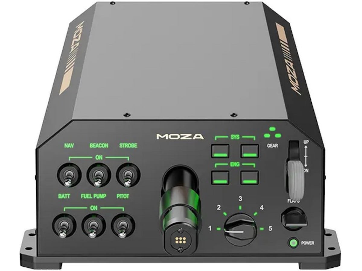 MOZA AY210 Force Feedback YOKE Base Ratt & pedaler