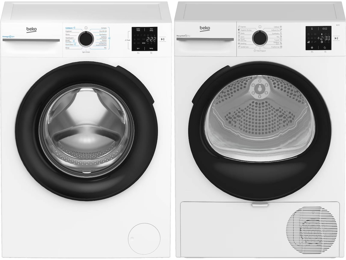 Beko KBM3WFT3941W vaskemaskin 9 kg Vaskemaskin