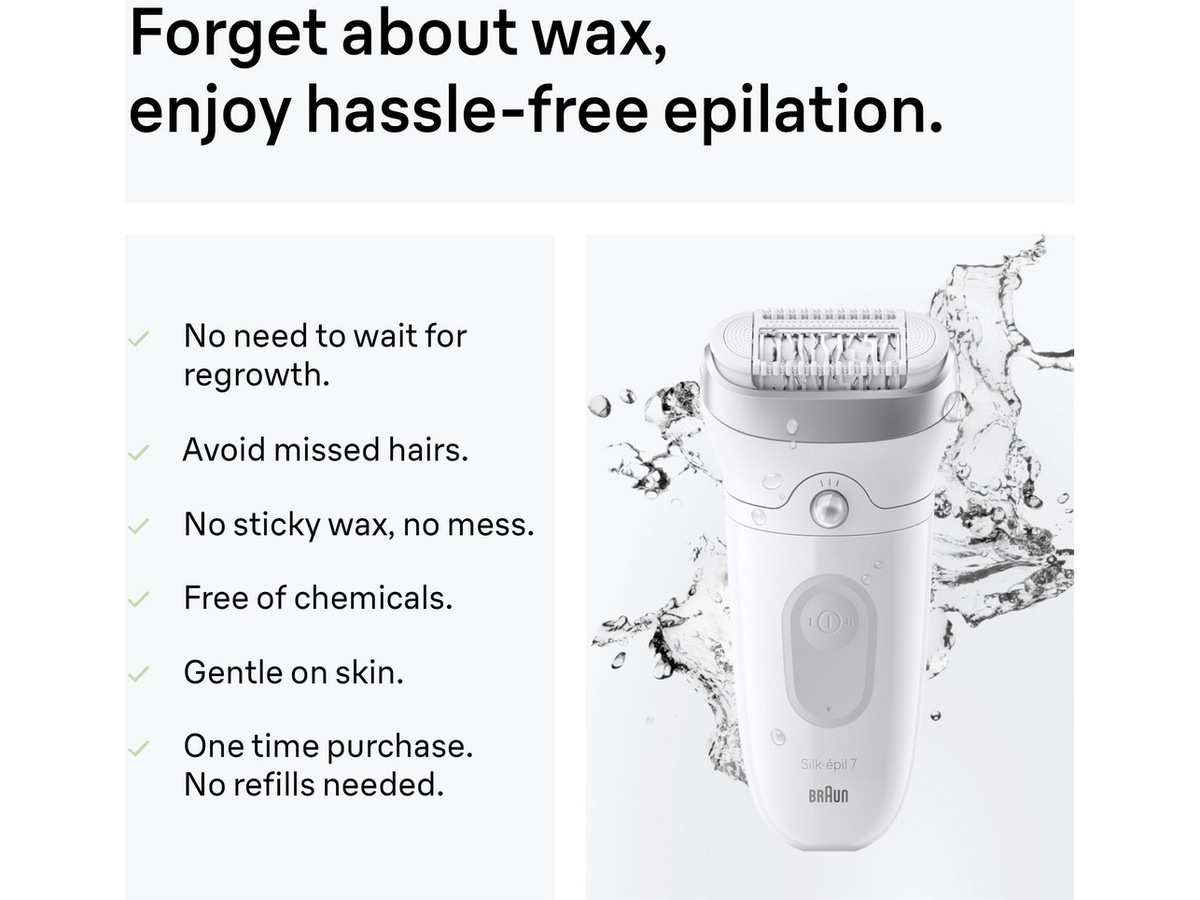 Braun Silk·épil 7 (sølv) Epilator & IPL-hårfjerning