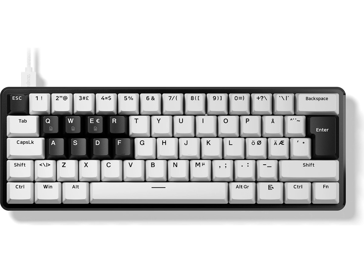 Pulsar PCMK 3 HE 60 ISO Nordic White Hall Effect-tastatur Gamingtastatur