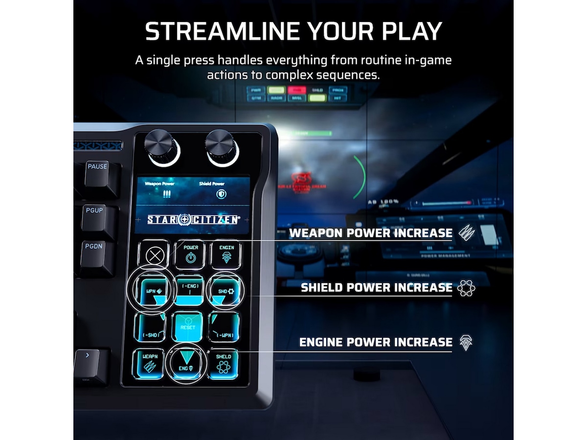 Corsair Galleon 100 SD RGB Stream Deck-integrert Gamingtastatur Gamingtastatur