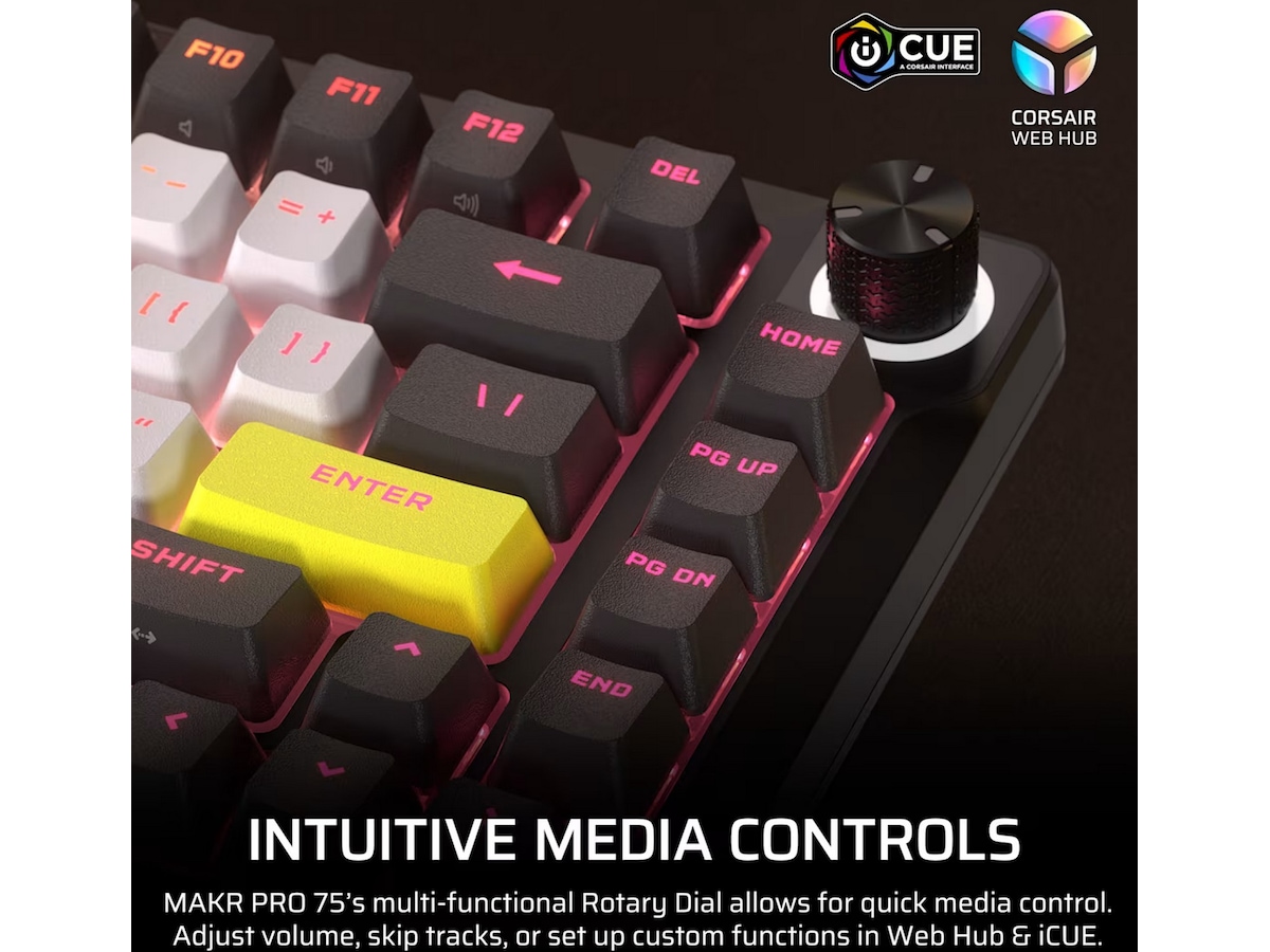 Corsair MAKR PRO 75 Hall Effect Gaming Keyboard Gamingtastatur