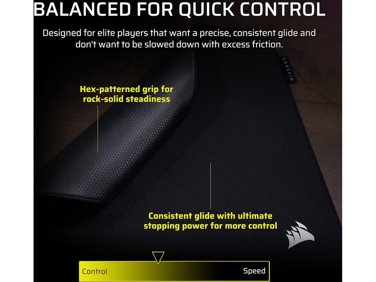 CORSAIR MM PRO Large Control Gaming Mouse Pad (sort) Gamingmusematte