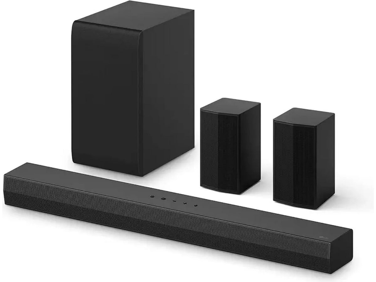 LG 43" NANO80 AI 4K NanoCell Smart TV (2025) + lydplanke 60 - 69 tommer TV