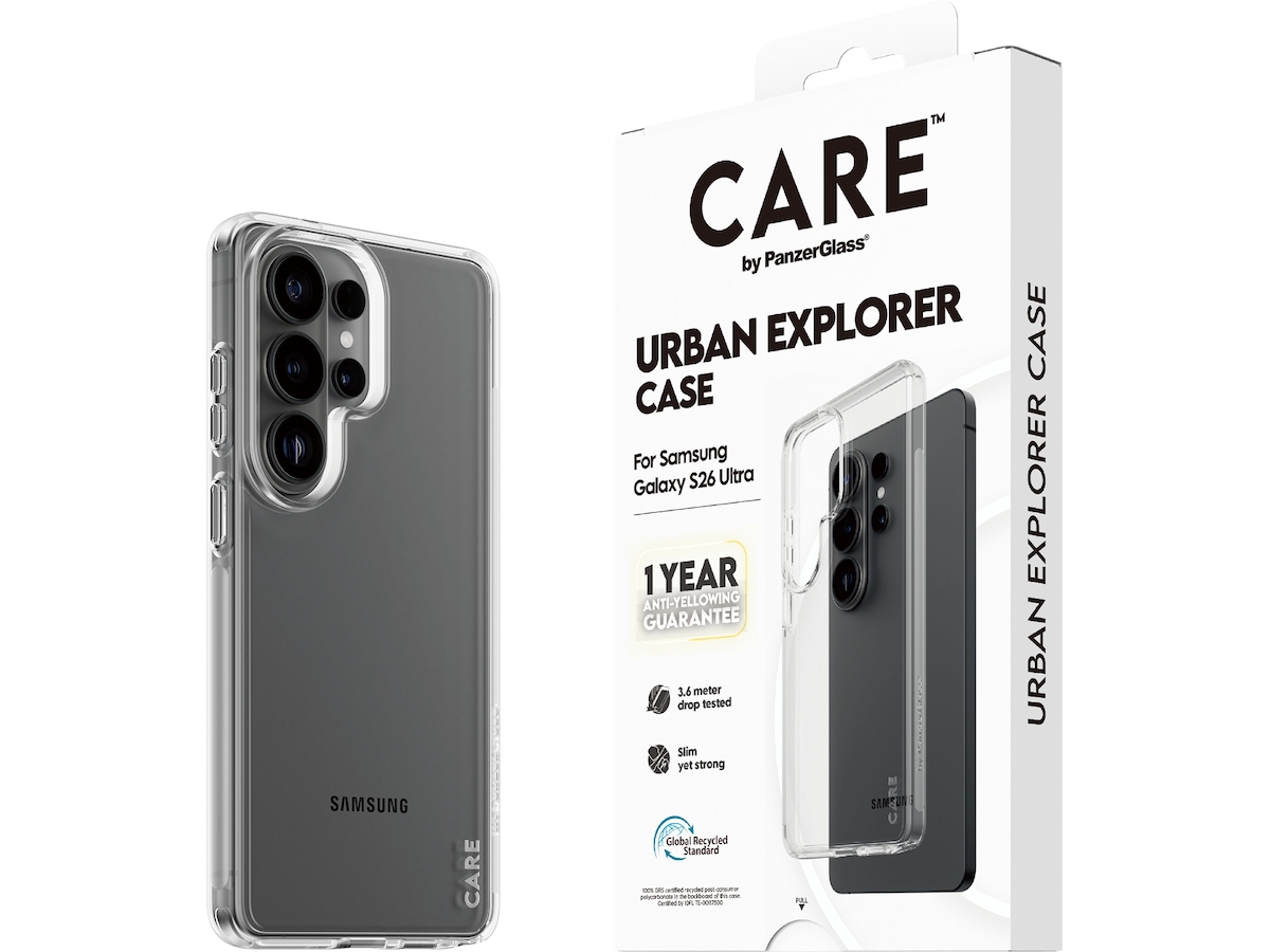 PanzerGlass CARE Galaxy S26 Ultra Urban Explorer deksel (gjennomsiktig) Deksel til mobiltelefon