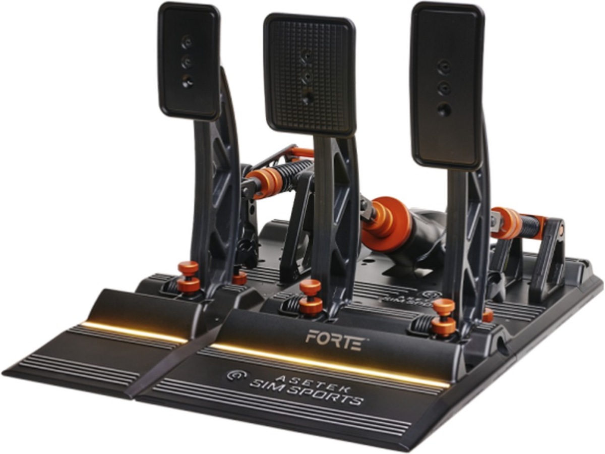 Asetek Forte Sim Racing Pedaler Bremse & Gass Ratt & pedaler