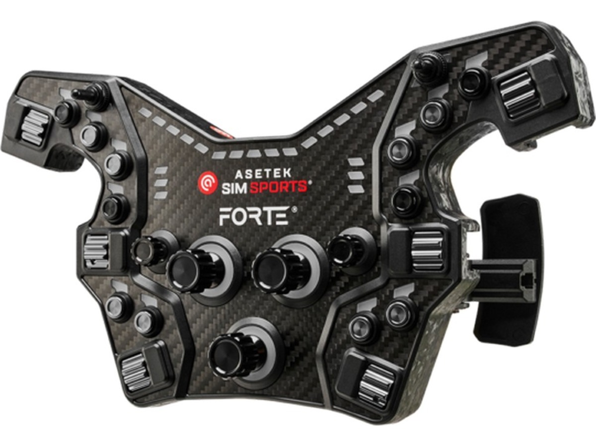 Asetek Forte® Formula Button Box (sort, aluminium) Ratt & pedaler