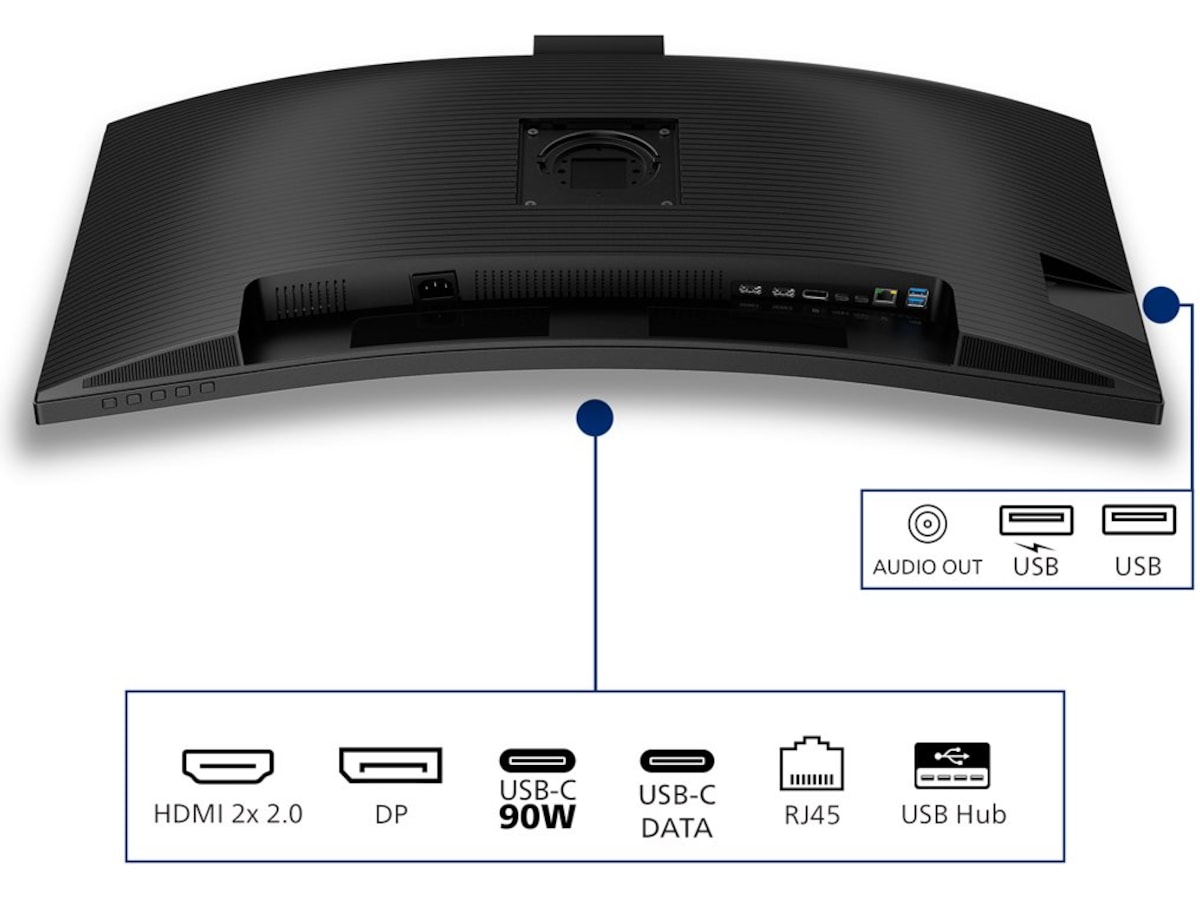 Philips 34" curved skjerm 34B2U3600CH/00 Skjermer