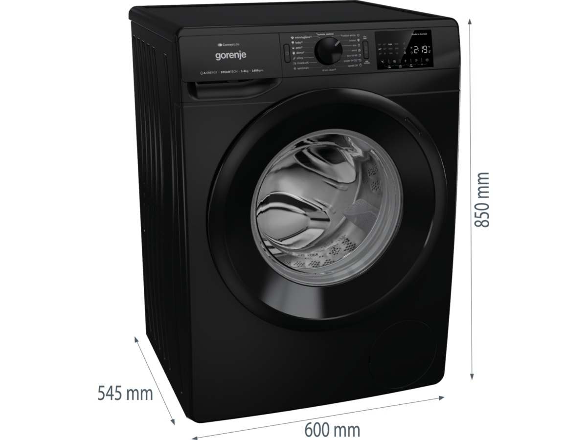 Gorenje WPNEI84A1SW/B Vaskemaskin (sort) -B-Grade Demo vask & tørk
