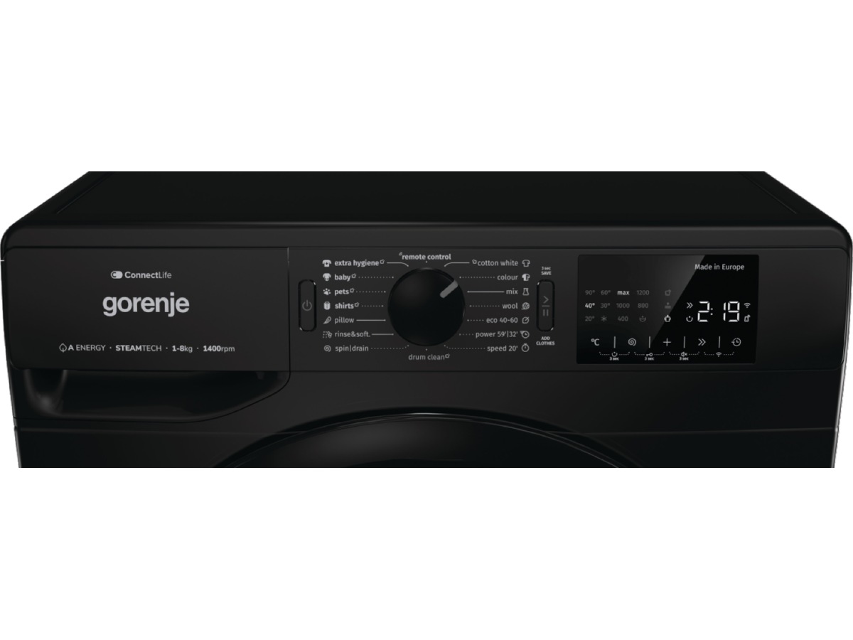 Gorenje WPNEI84A1SW/B Vaskemaskin (sort) -B-Grade Demo vask & tørk