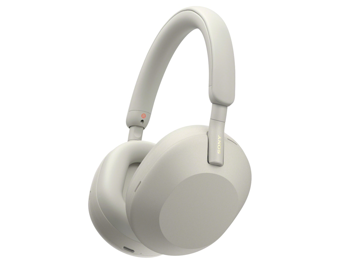 Sony WH-1000XM5 trådløse hodetelefoner, Over-Ear (sølv) + WF-510 Buds Hodetelefoner