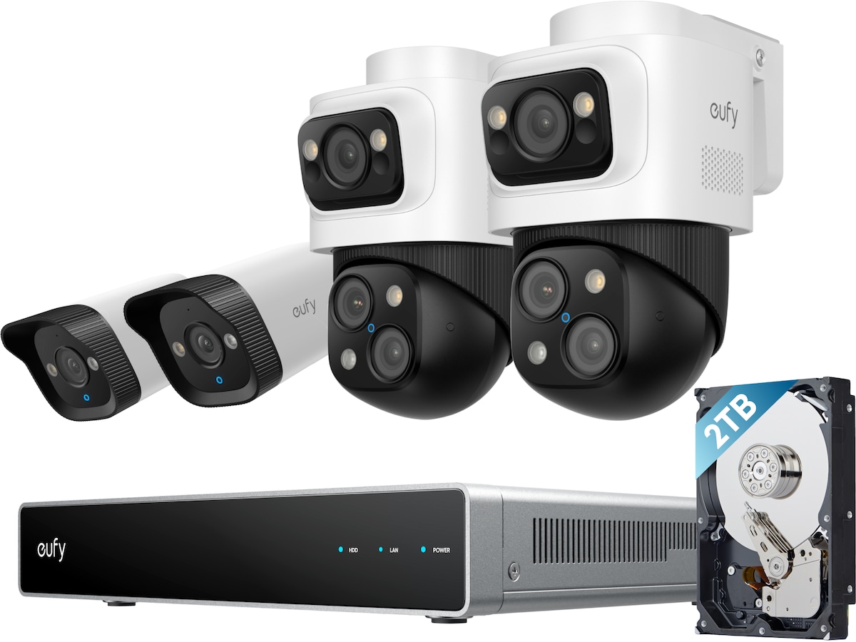 Eufy NVR Security System S4 overvåkningskamera (4 kameraer) Overvåkningskameraer