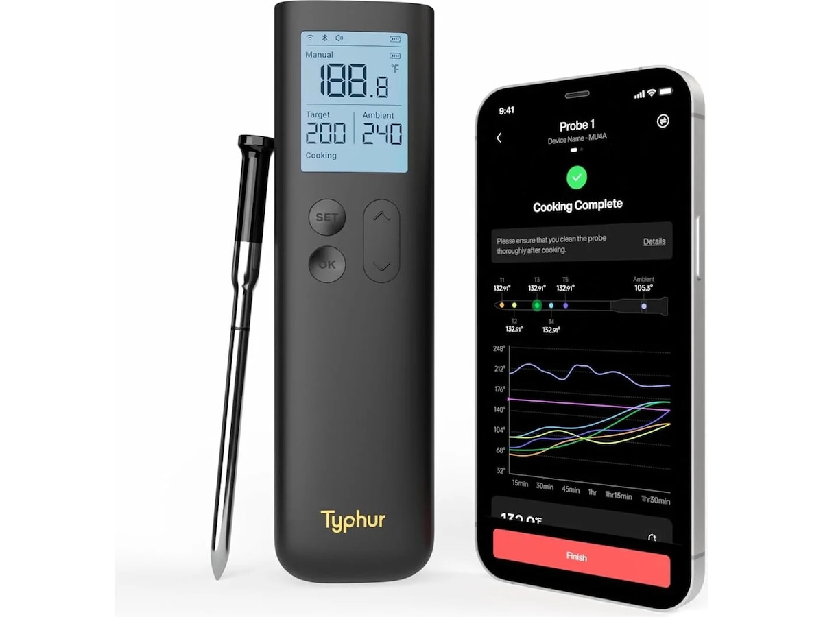 Typhur Sync Gold Lite er et trådløst kjøtttermometer Andre kjøkkenapparater