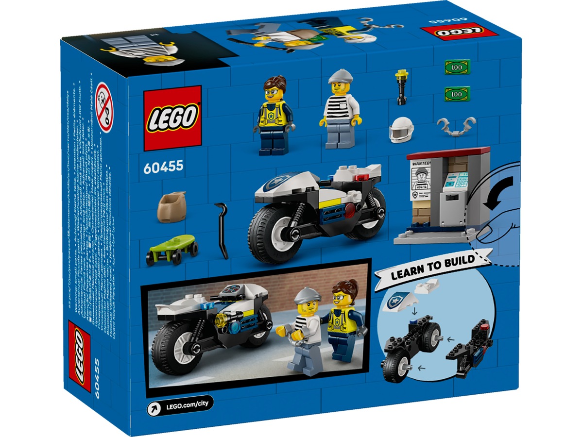 LEGO City Politiens motorsykkeljakt 60455 LEGO