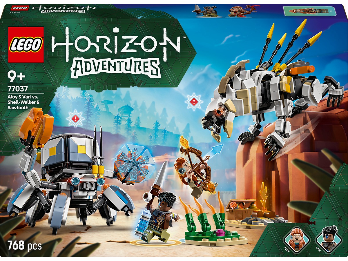 LEGO Horizon Aloy og Varl mot Skjoldkrype og Sagtenner 77037 LEGO