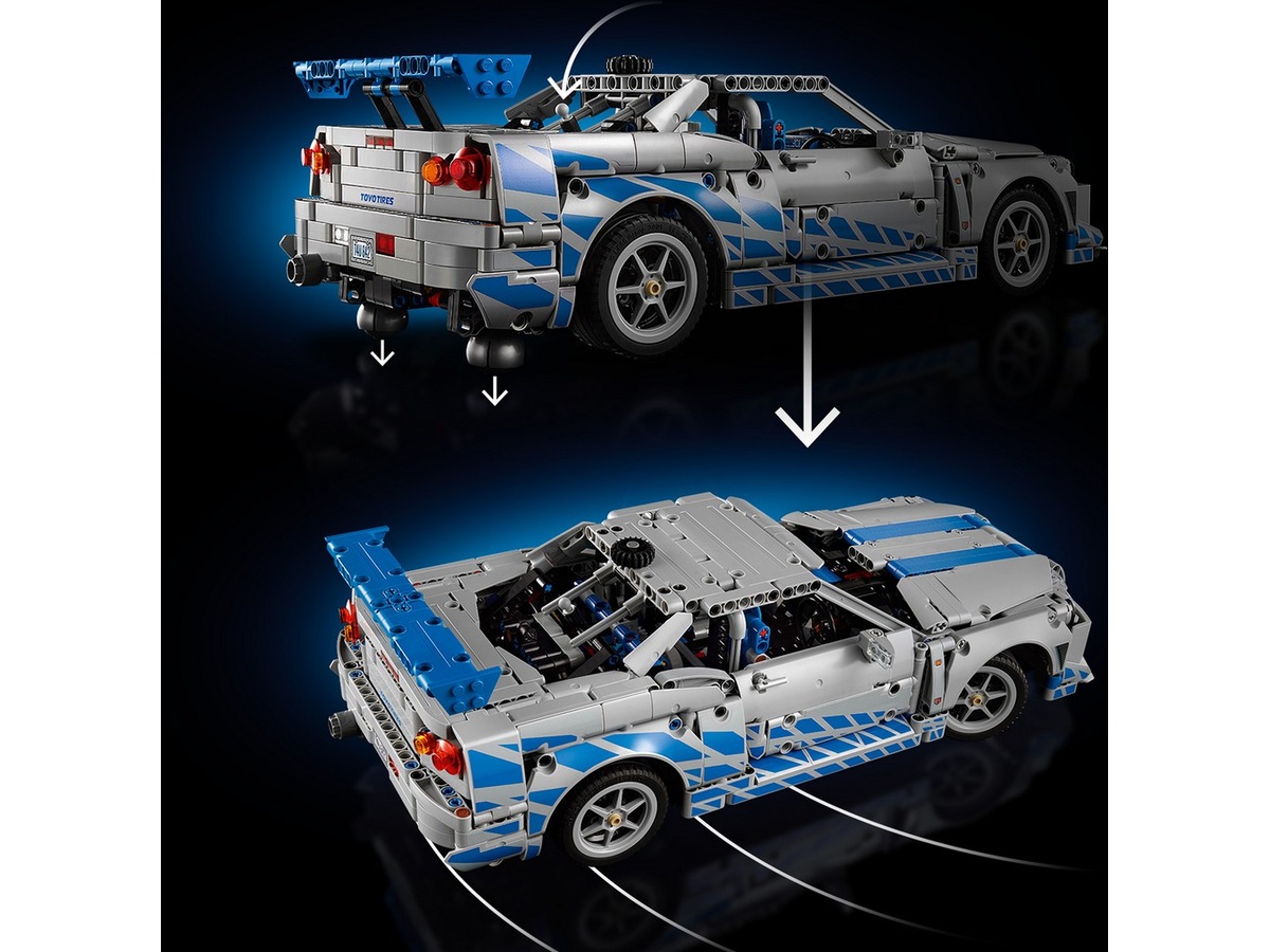 LEGO Technic 2 Fast 2 Furious Nissan Skyline GT-R (R34)-bil 42210 LEGO