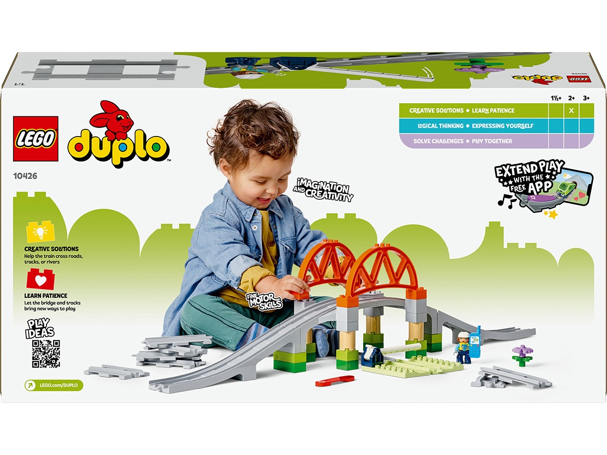 LEGO DUPLO Town Tågbro og spor – Utvidelsessett 10426 LEGO