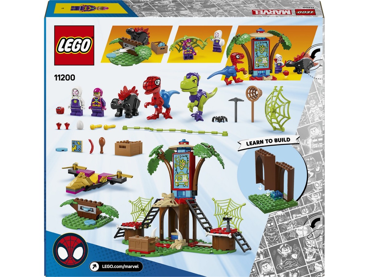 LEGO Spidey Spidey og Gobbys raptorkamp ved hovedkvarteret i treet 11200 LEGO