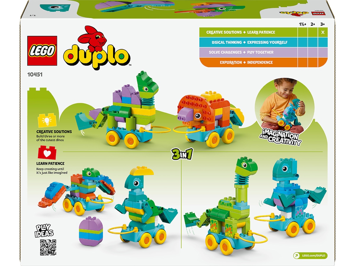 LEGO DUPLO Town 3-i-1 Dinosaurer på hjul 10451 LEGO
