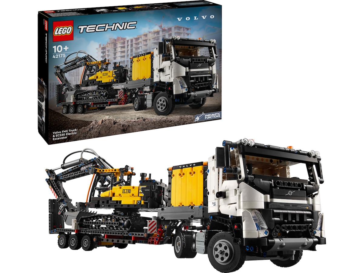LEGO Technic Volvo FMX lastebil & EC230 elektrisk gravemaskin 42175
