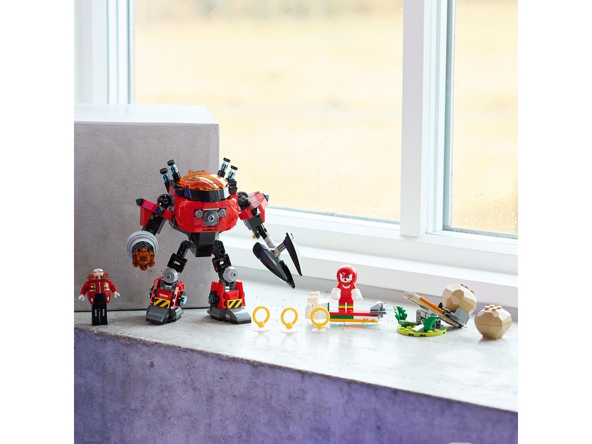 LEGO Sonic Knuckles mot Dr. Eggmans Egg Crusher robot 77005 LEGO
