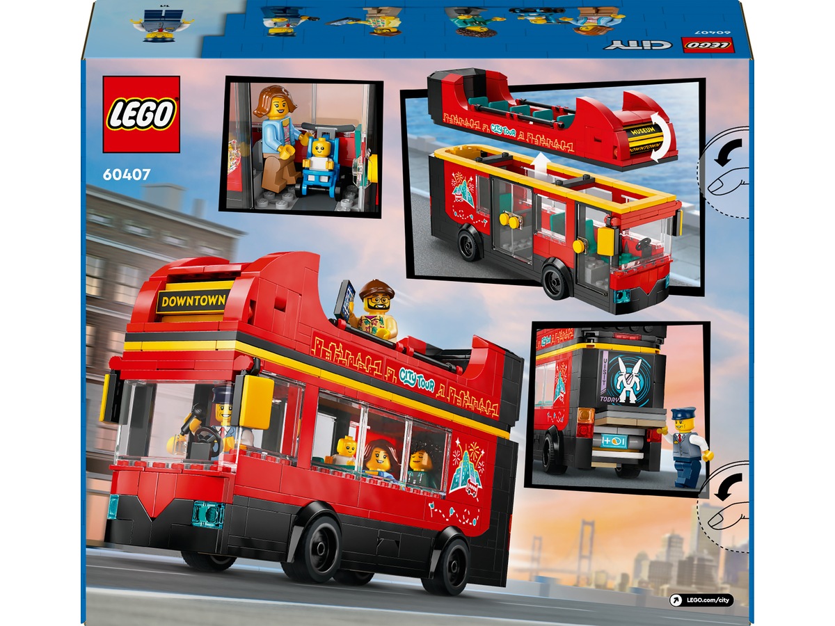 LEGO City Rød dobbeltdekker for sightseeing 60407 LEGO