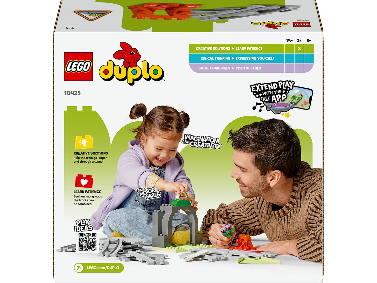 LEGO DUPLO Town Tågtunnel og spor – Utvidelsessett 10425 LEGO