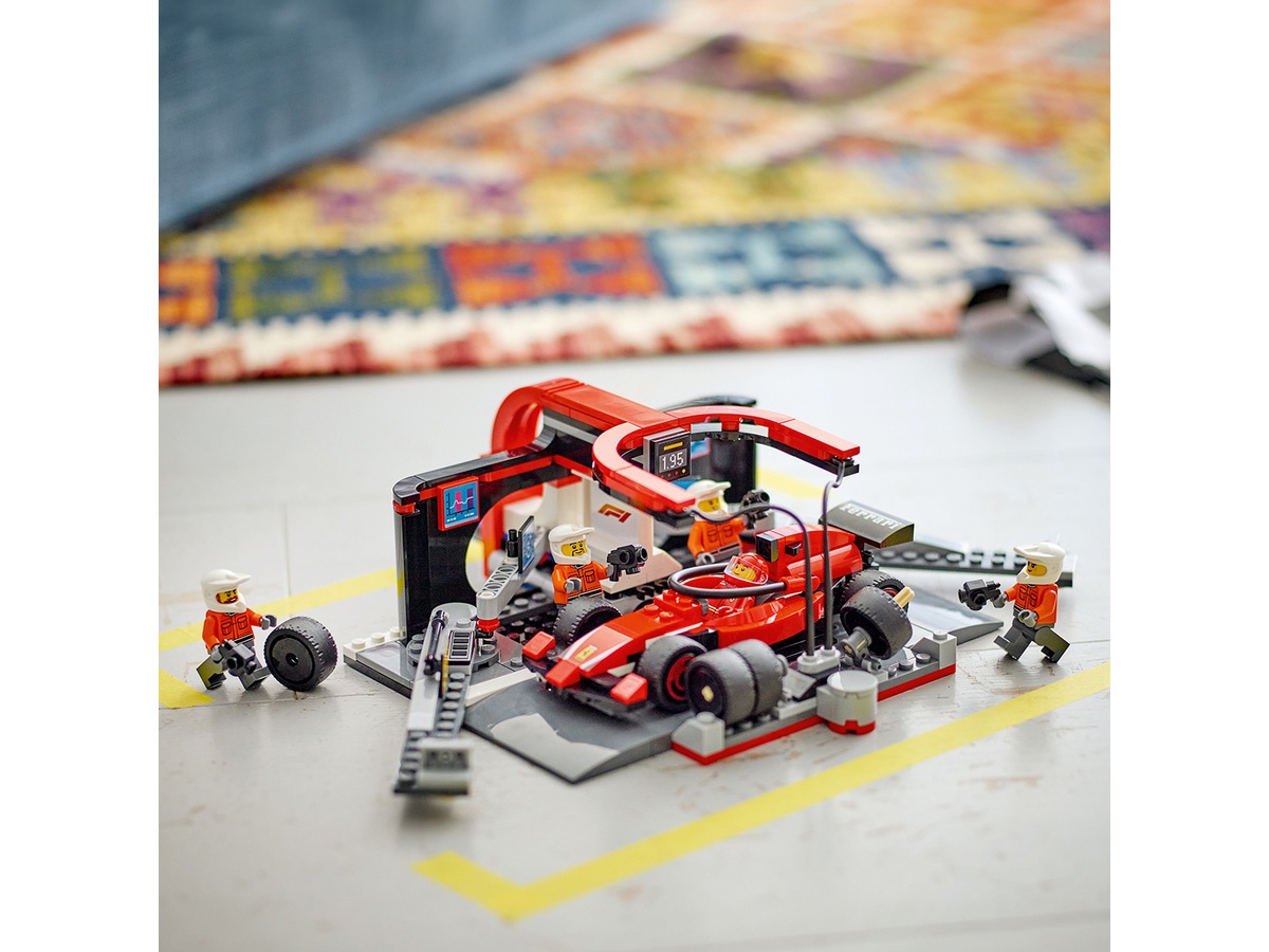 LEGO City F1 pitstopp & pitteam med Ferrari bil 60443 LEGO