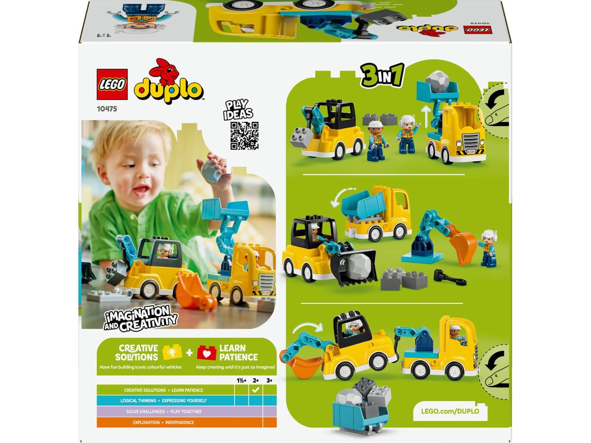 LEGO DUPLO Town 3 i 1 Byggekjøretøy 10475 LEGO