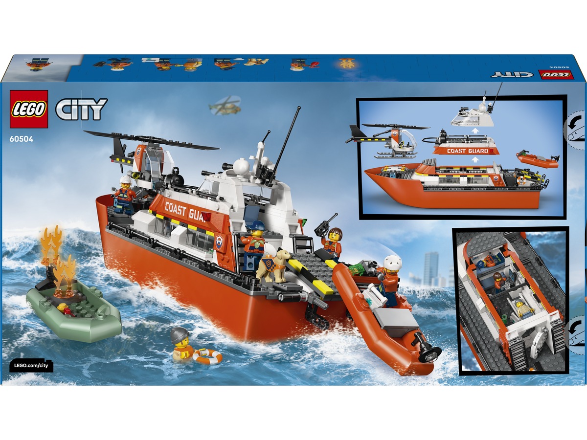 LEGO City Kystvaktens helikopter og redningsbåt 60504 LEGO