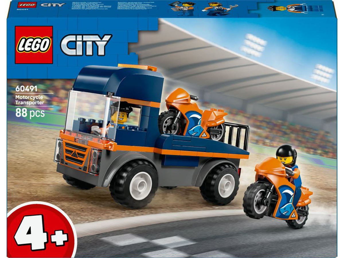 LEGO City Great Vehicles Motorsykkeltransport 60491 LEGO