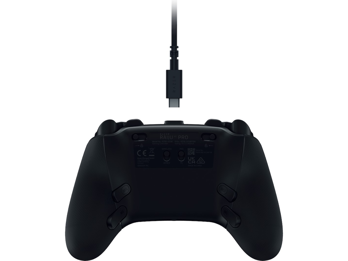 Razer Raiju V3 Pro trådløs kontroller for PS5 og PC (sort) Tilbehør til PS5
