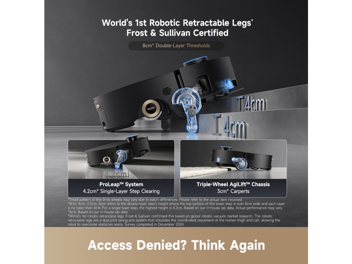 Dreame Aqua10 Ultra Roller Robotstøvsuger (sort) -B-Grade Demo hjem & fritid