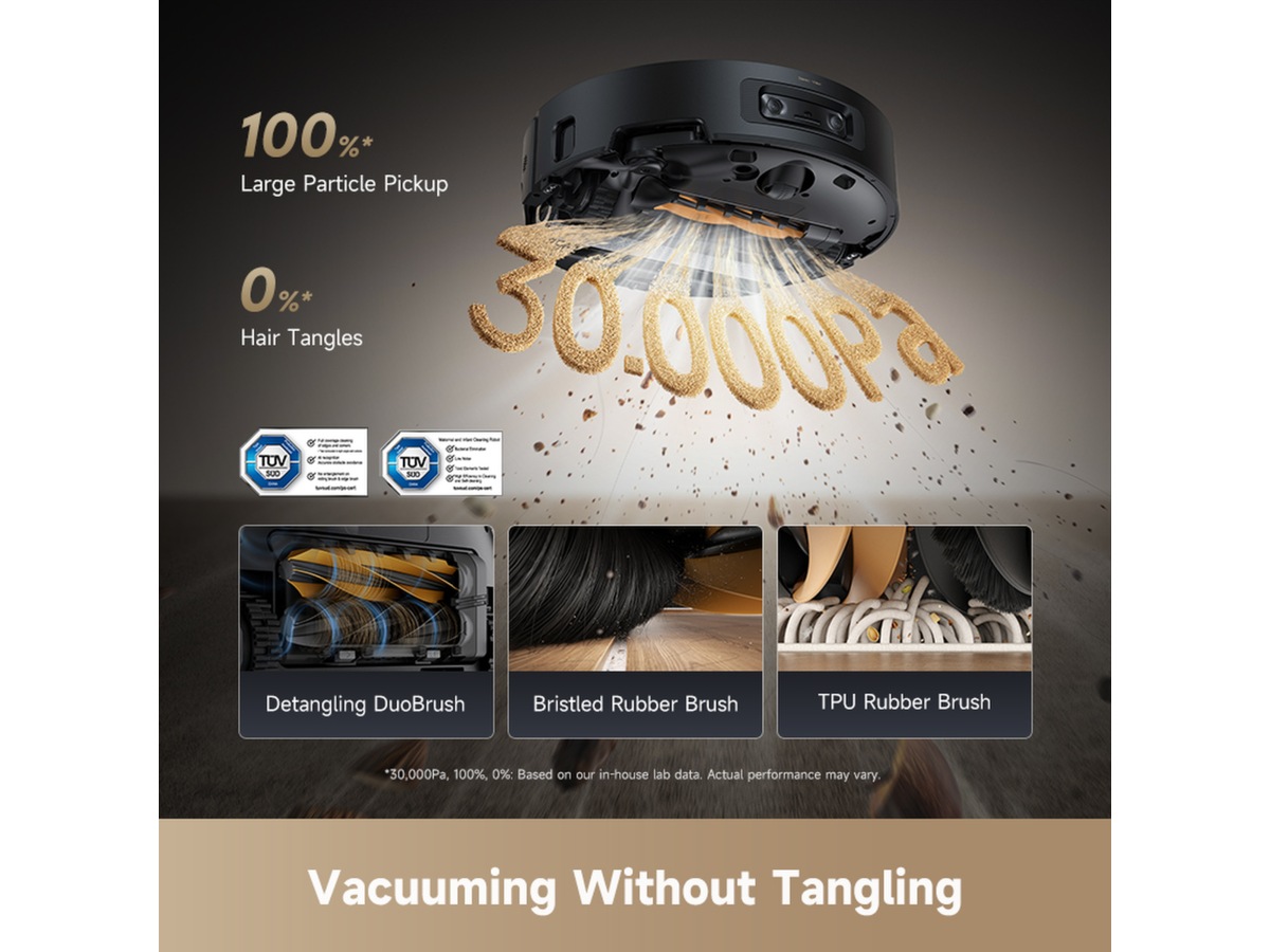 Dreame Aqua10 Ultra Roller Robotstøvsuger (sort) -B-Grade Demo hjem & fritid