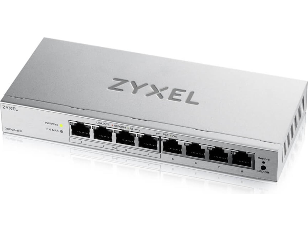 Zyxel GS1200-8HPV3-EU0101F switch Switch