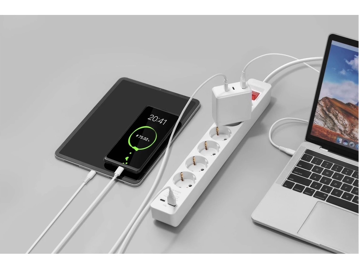 Andersson PWS-C2000 6-veis strømforgrener 3m 2-pack Skjøtekabel & forgrener