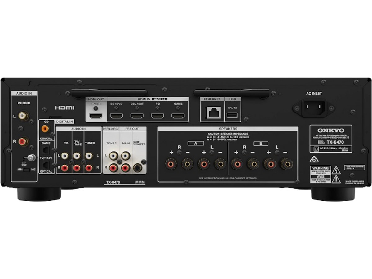 Onkyo TX-8470 Stereo nettverksreceiver Receivere