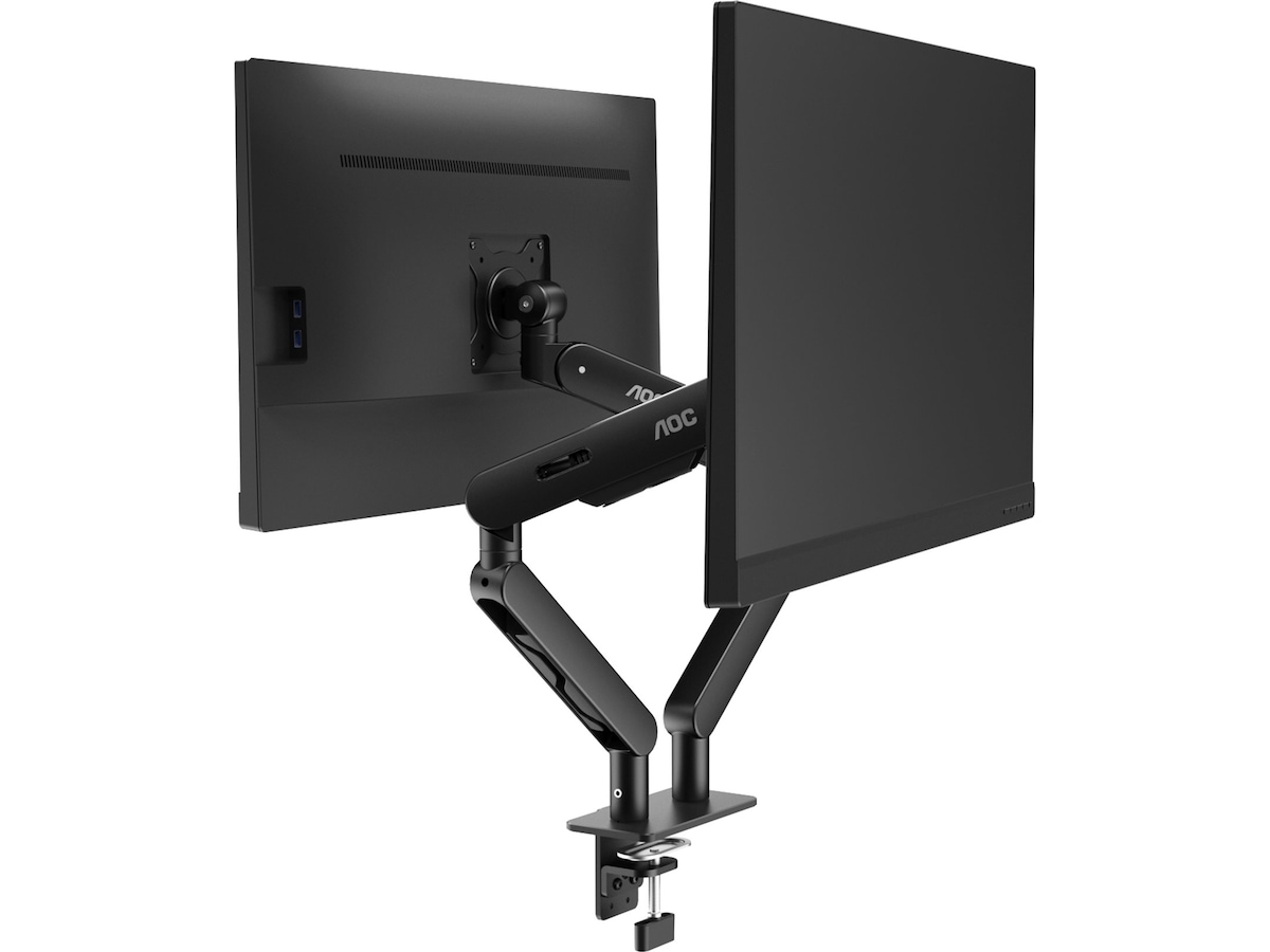 AOC AM420B dobbel monitorarm for skjerm 17-34" (sort) Bord og veggfeste