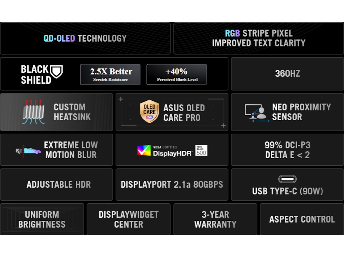 ASUS 34" gamingskjerm ROG Swift PG34WCDN Skjermer