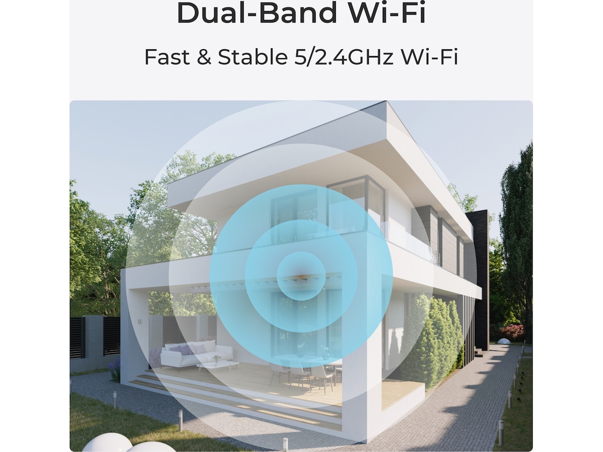 Reolink E1 Outdoor WiFi utendørs overvåkningskamera 4-pack Overvåkningskameraer