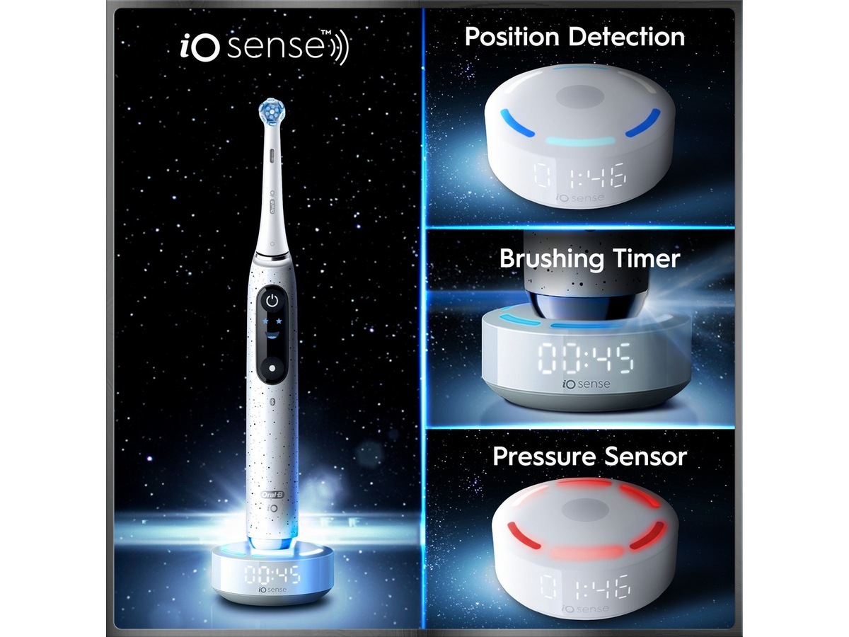 Oral-B iO10 elektrisk tannbørste (hvit) Tannbørstehoder