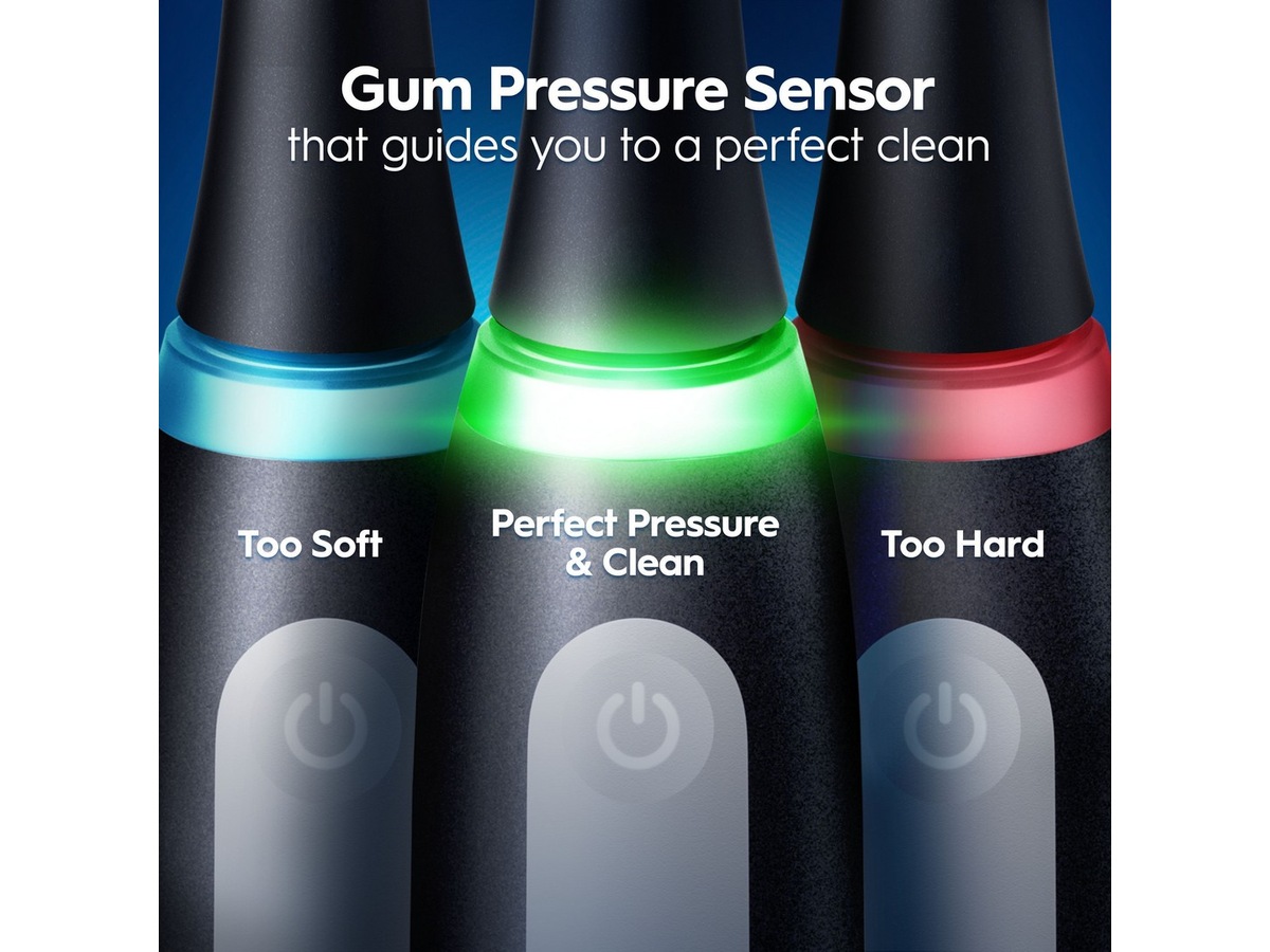 Oral-B iO3 elektrisk tannbørste (sort) Tannbørstehoder