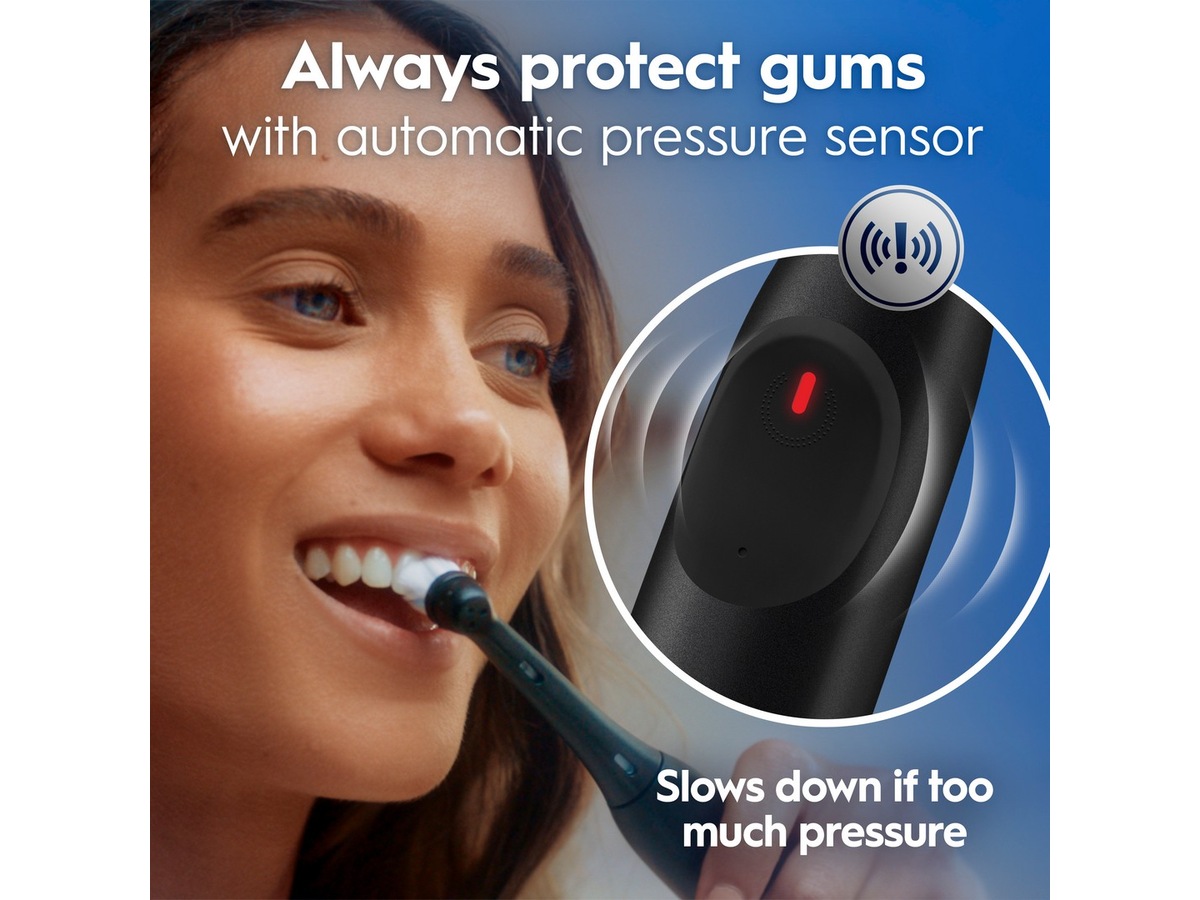 Oral-B iO 2 elektrisk tannbørste (Night Black) Tannbørstehoder